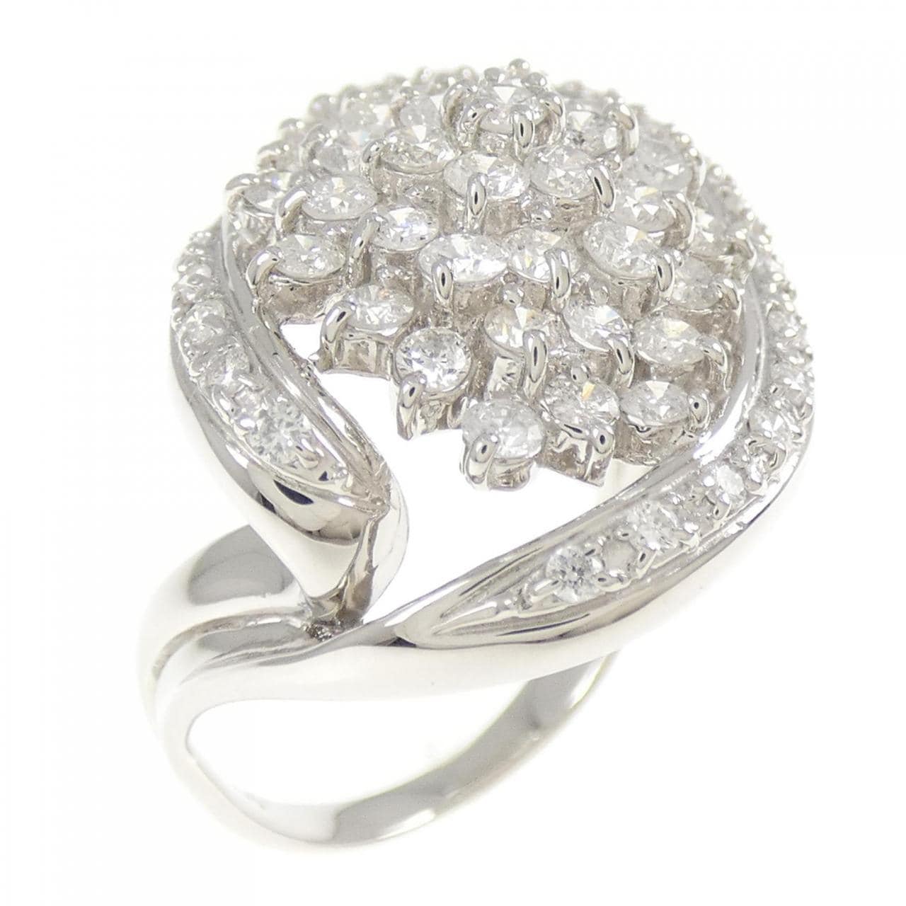 PT900 パヴェ ダイヤモンド リング 1.50CT
