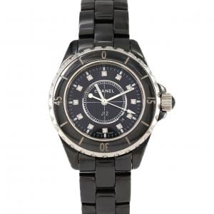 【ノーメンテナンス還元価格】シャネル J12 33mmセラミック･12P H1625 セラミック クォーツ