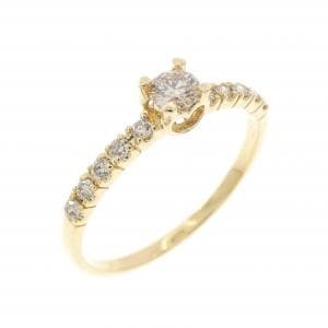 K18YG ダイヤモンド リング 0.25CT