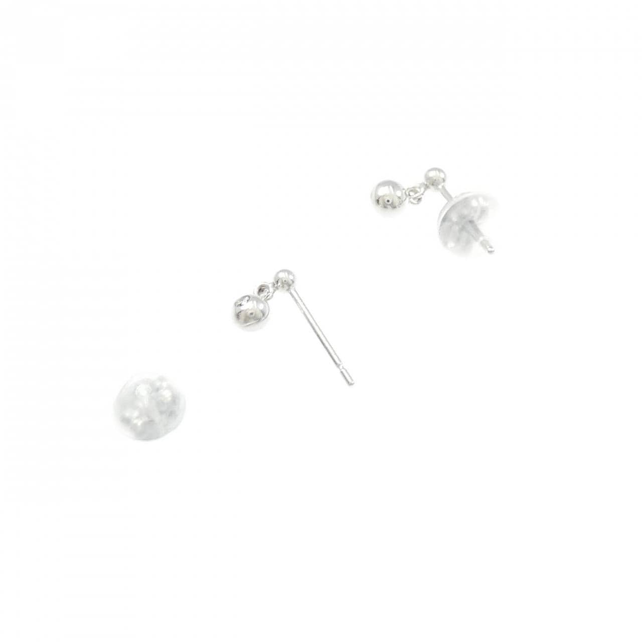 K18WG ダイヤモンド ピアス 0.02CT