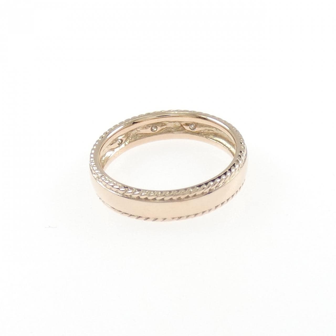 アガット ダイヤモンド ピンキー リング 0.03CT