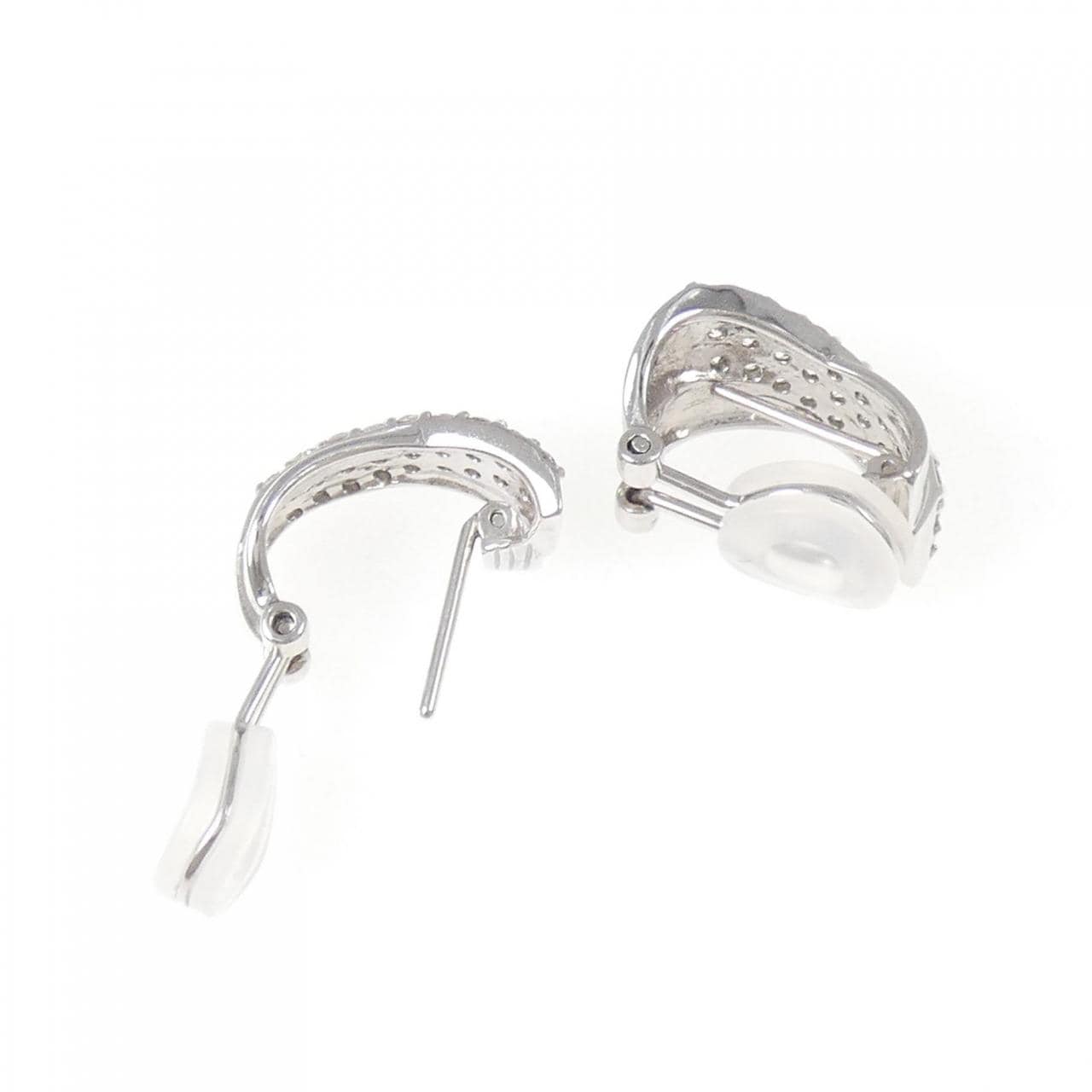 K18WG ダイヤモンド ピアス/イヤリング 1.00CT
