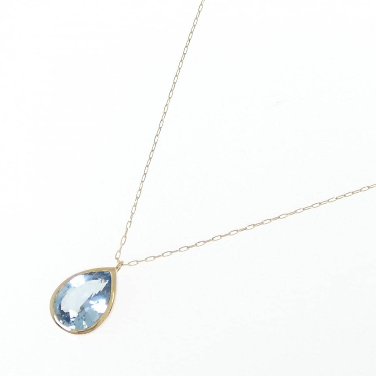 [Remake] K18YG Aquamarine Necklace 1.71CT