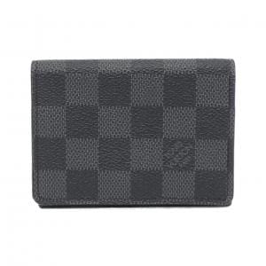 LOUIS VUITTON Vuitton Damier Graphite Anvelop Carte de Visite N63338 Card Case