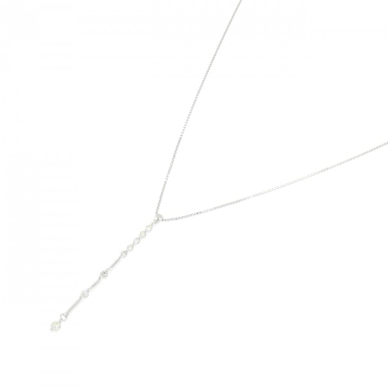 K10WG ダイヤモンド ネックレス 0.15CT