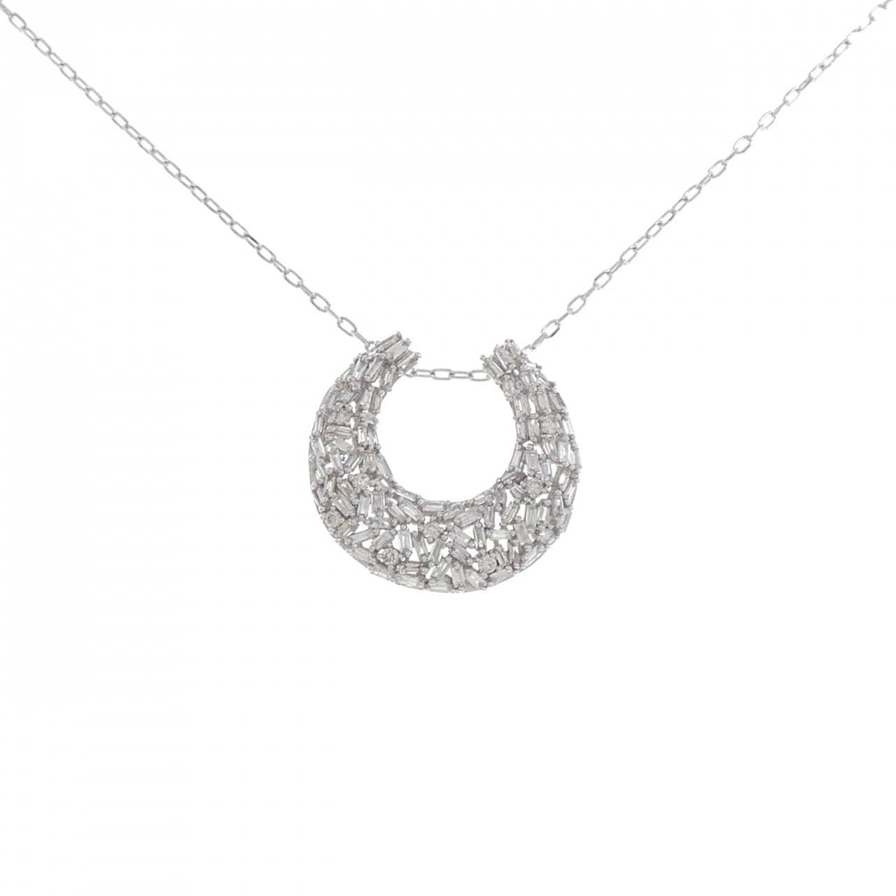K18WG ダイヤモンド ネックレス 0.50CT