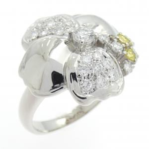 PT900 フラワー ダイヤモンド リング 0.77CT