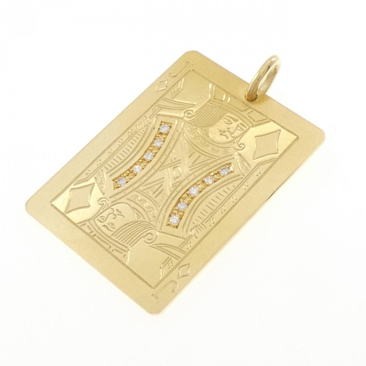 K18YG ダイヤモンド ペンダント 0.128CT