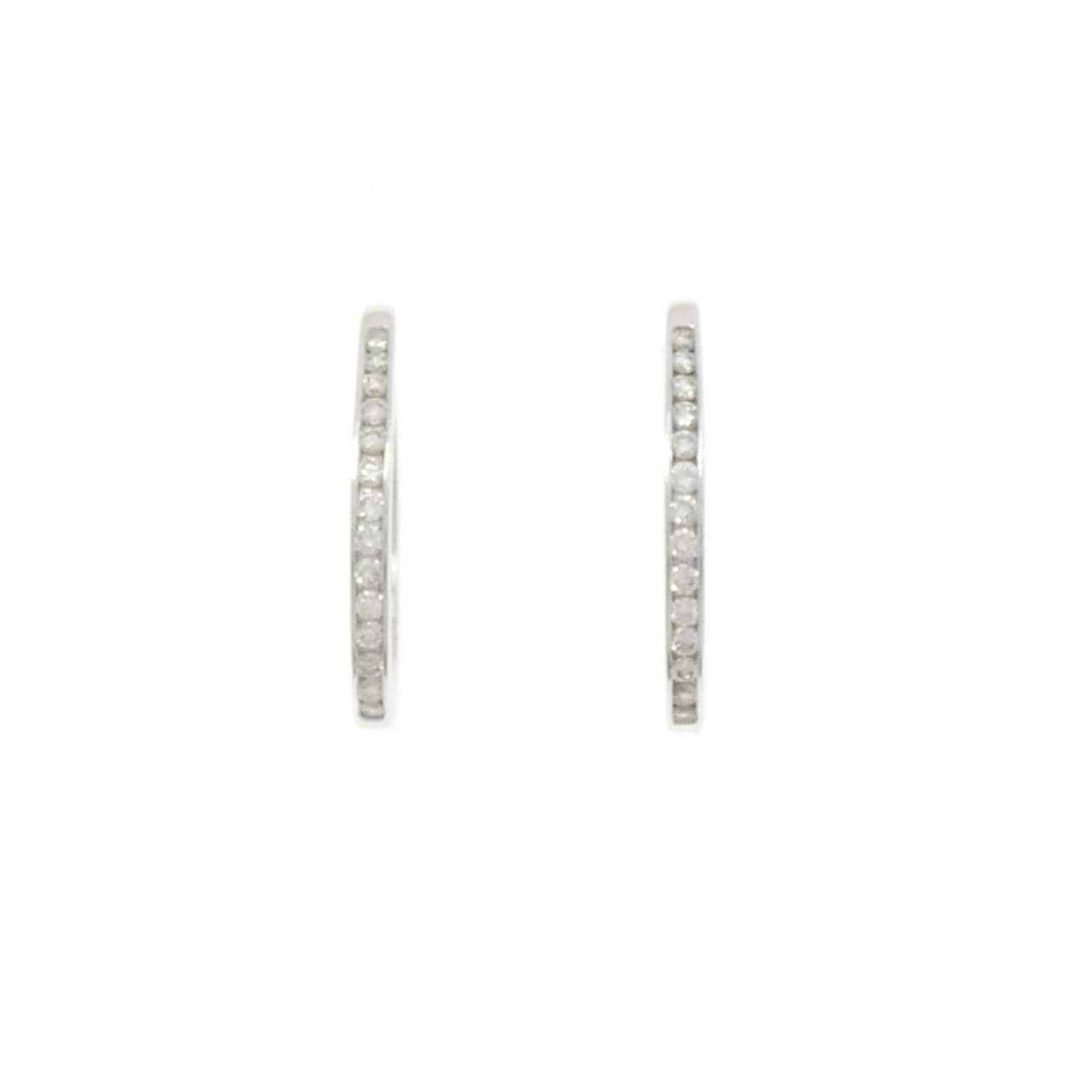 K14WG ダイヤモンド ピアス 0.60CT