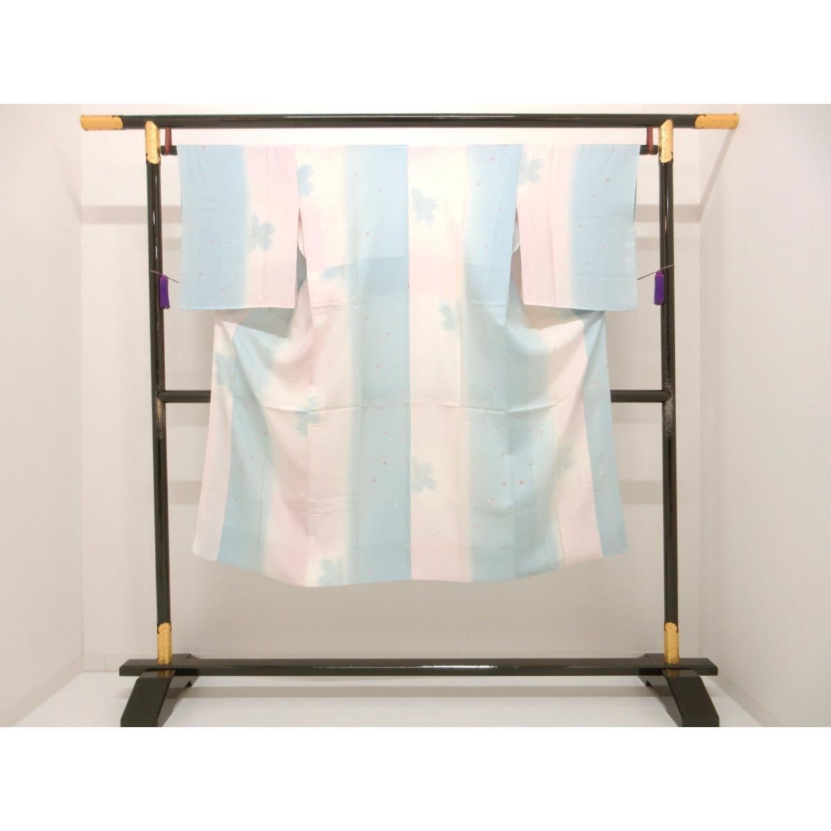 【未使用品】長襦袢　友禅加工ボカシ染