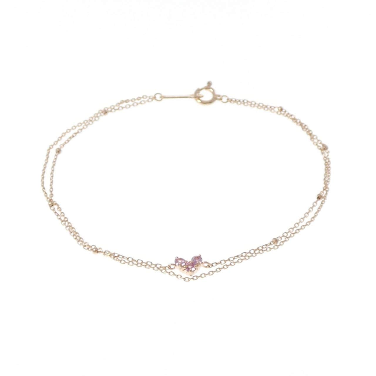 4゜C ハート サファイヤ ブレスレット