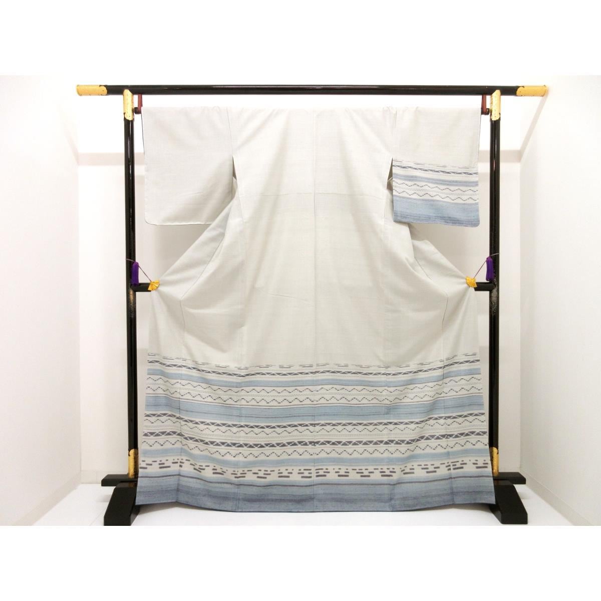 訪問着　証紙付【久米島紬】