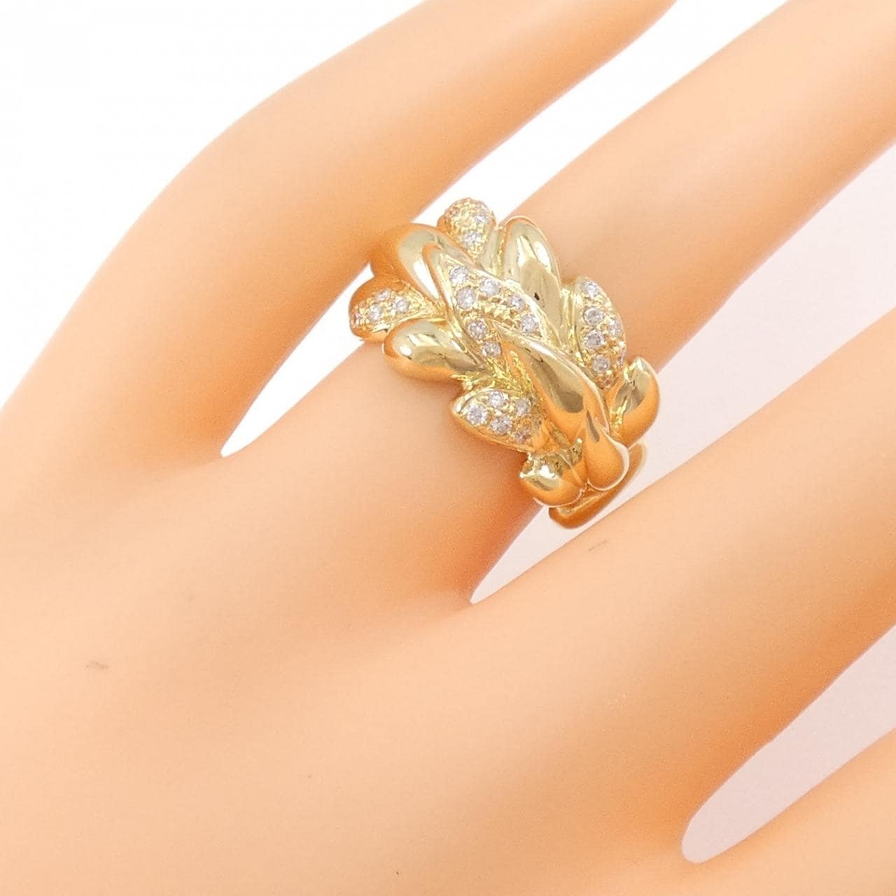 K18YG ダイヤモンド リング 0.21CT