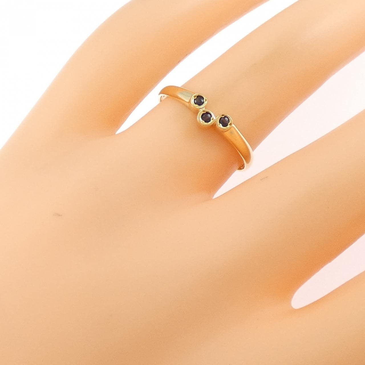 银座田中蓝宝石戒指0.08CT