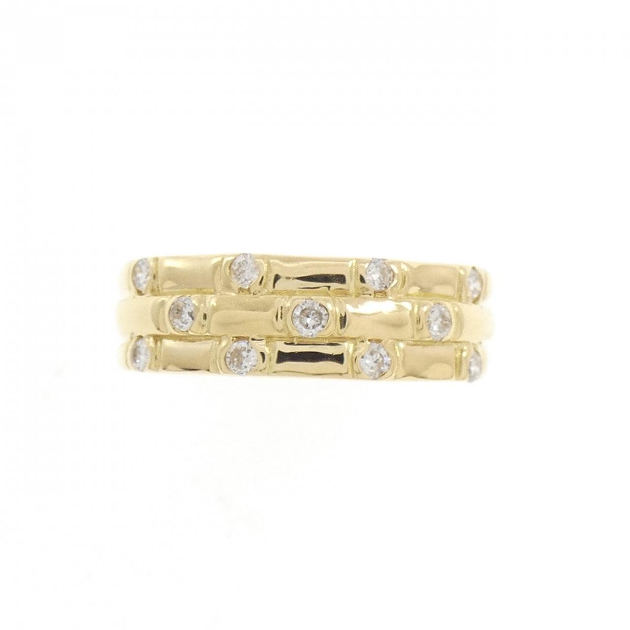 K18YG ダイヤモンド リング 0.22CT