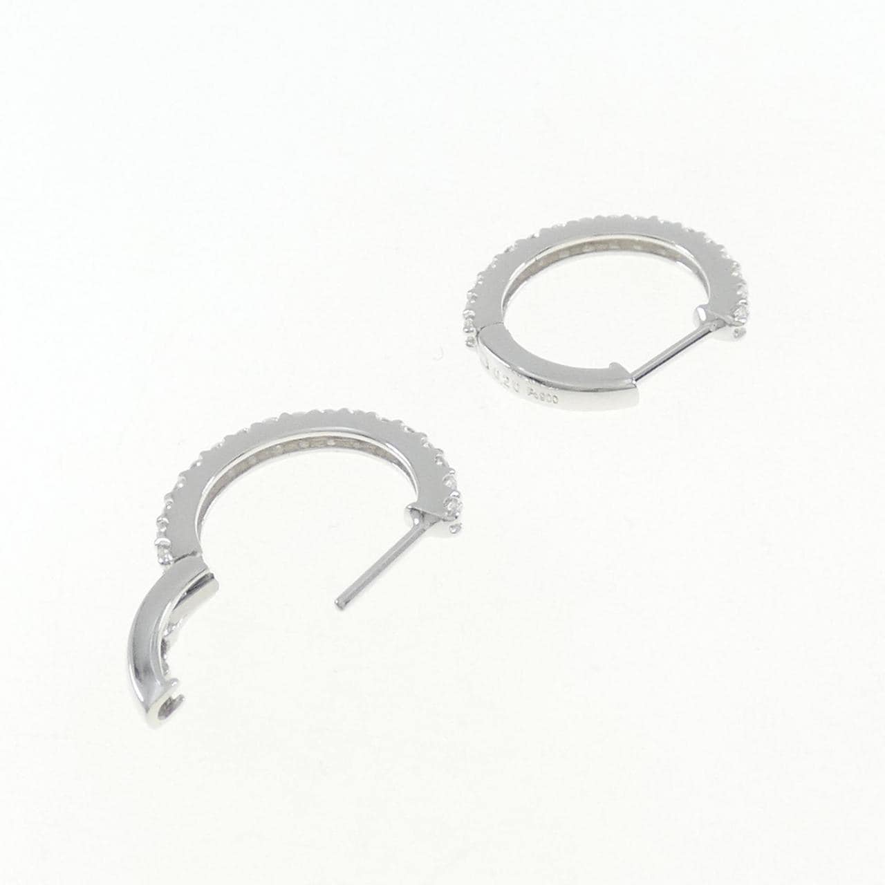 【新品】PT ダイヤモンド ピアス 0.40CT