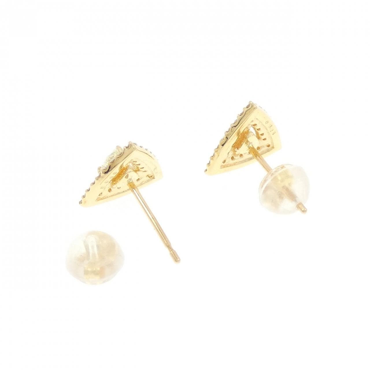 【新品】K18YG ダイヤモンド ピアス 0.50CT