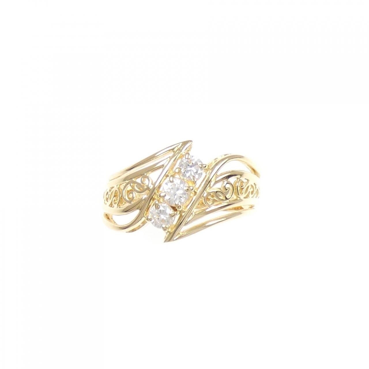 K18YG ダイヤモンド リング 0.30CT