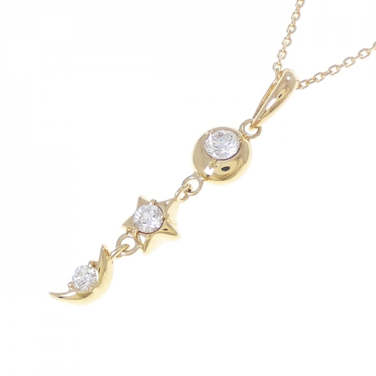K18YG ダイヤモンド ネックレス 0.25CT