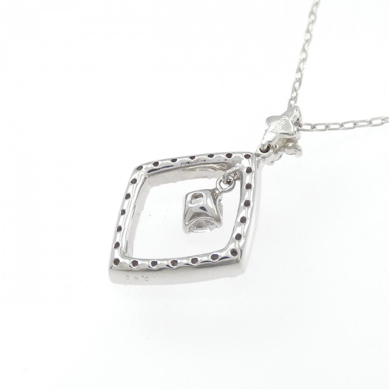 K18WG ダイヤモンド ネックレス 0.40CT