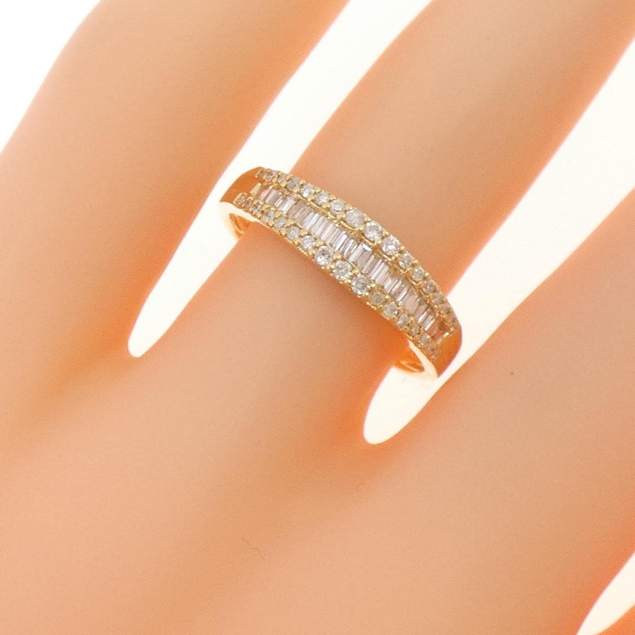 K18YG ダイヤモンド リング 0.35CT