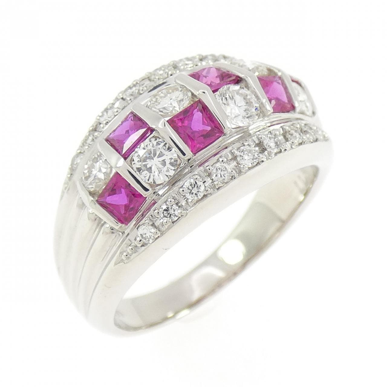 PT900 ルビー リング 0.77CT