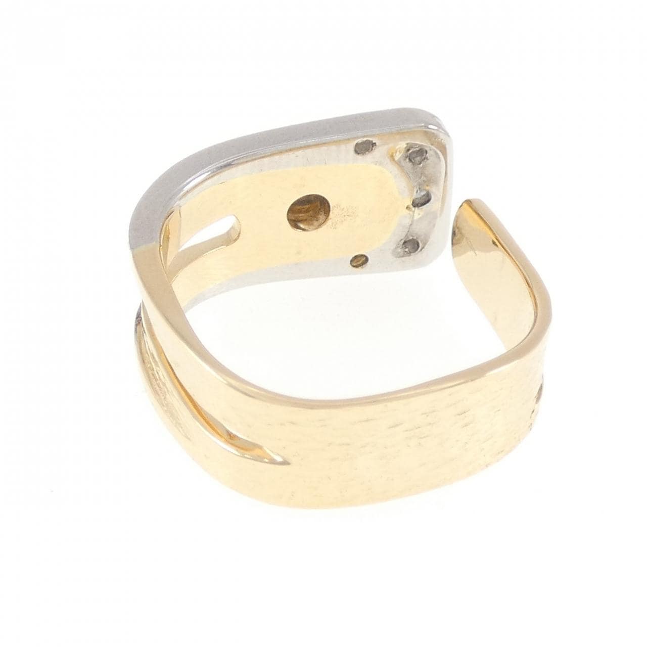 K18YG/PT ダイヤモンド リング 0.16CT