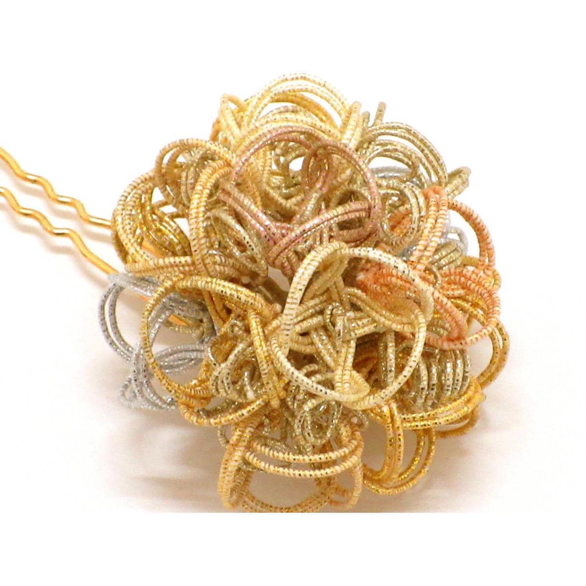 髪飾り　かんざし　自遊花人　　水引