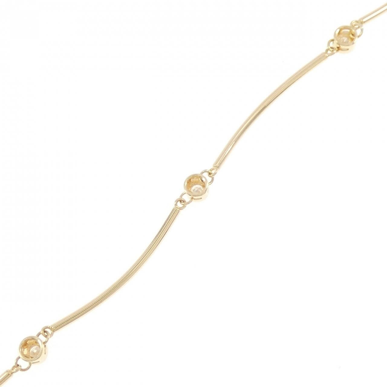 K18YG ダイヤモンド ブレスレット 0.10CT