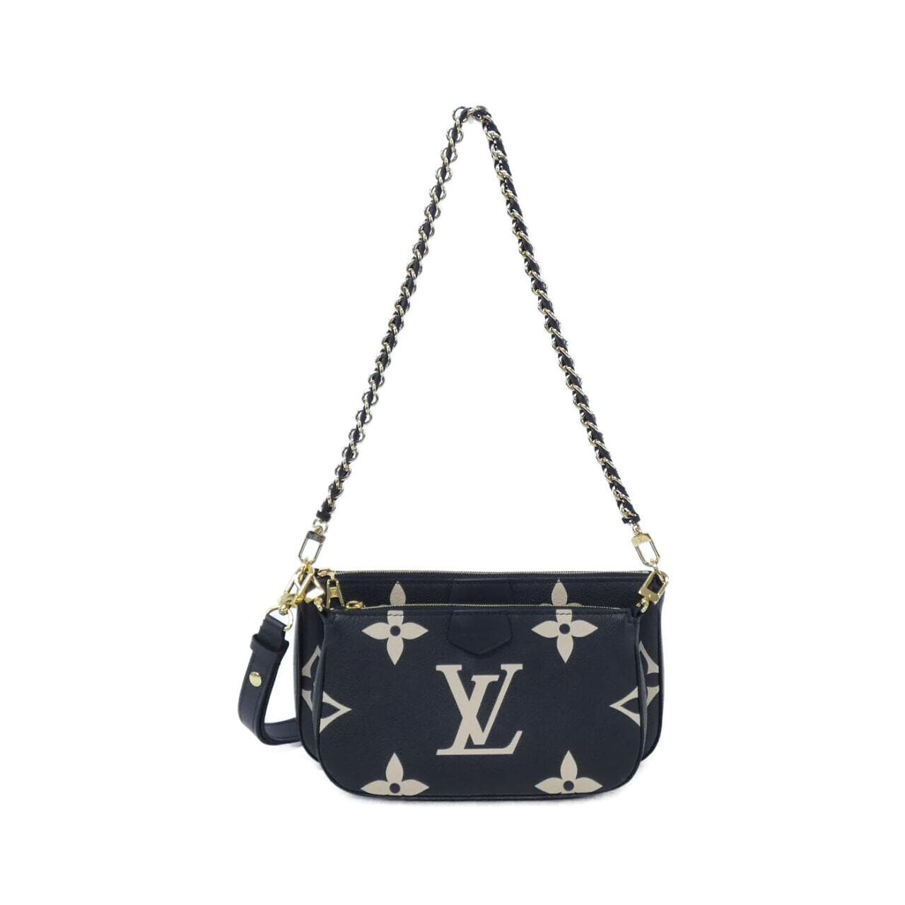 LOUIS VUITTON Bicolor Monogram Empreinte Multi Pochette Accessory M45777 Shoulder Bag