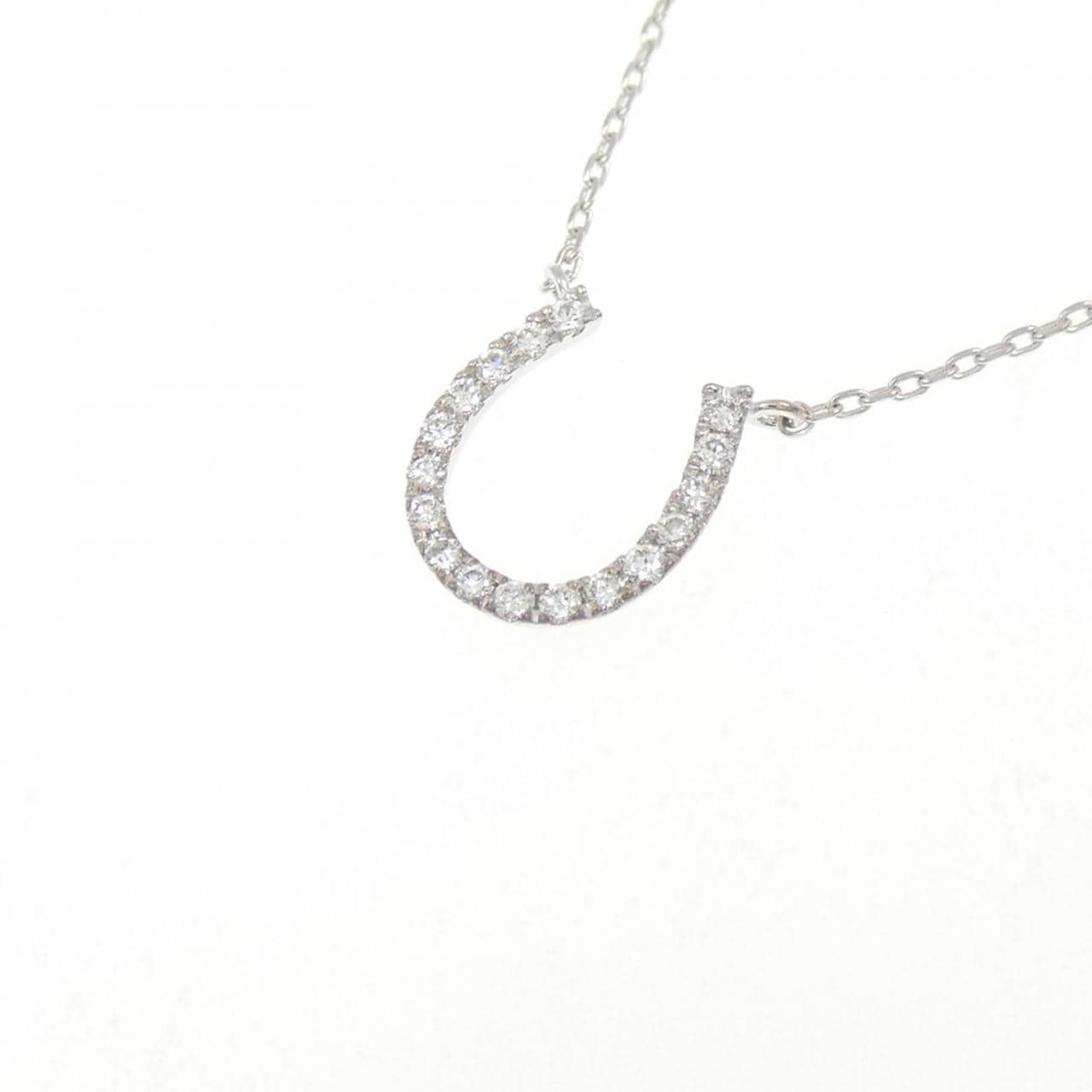 スタージュエリー ホースシュー ネックレス 0.05CT