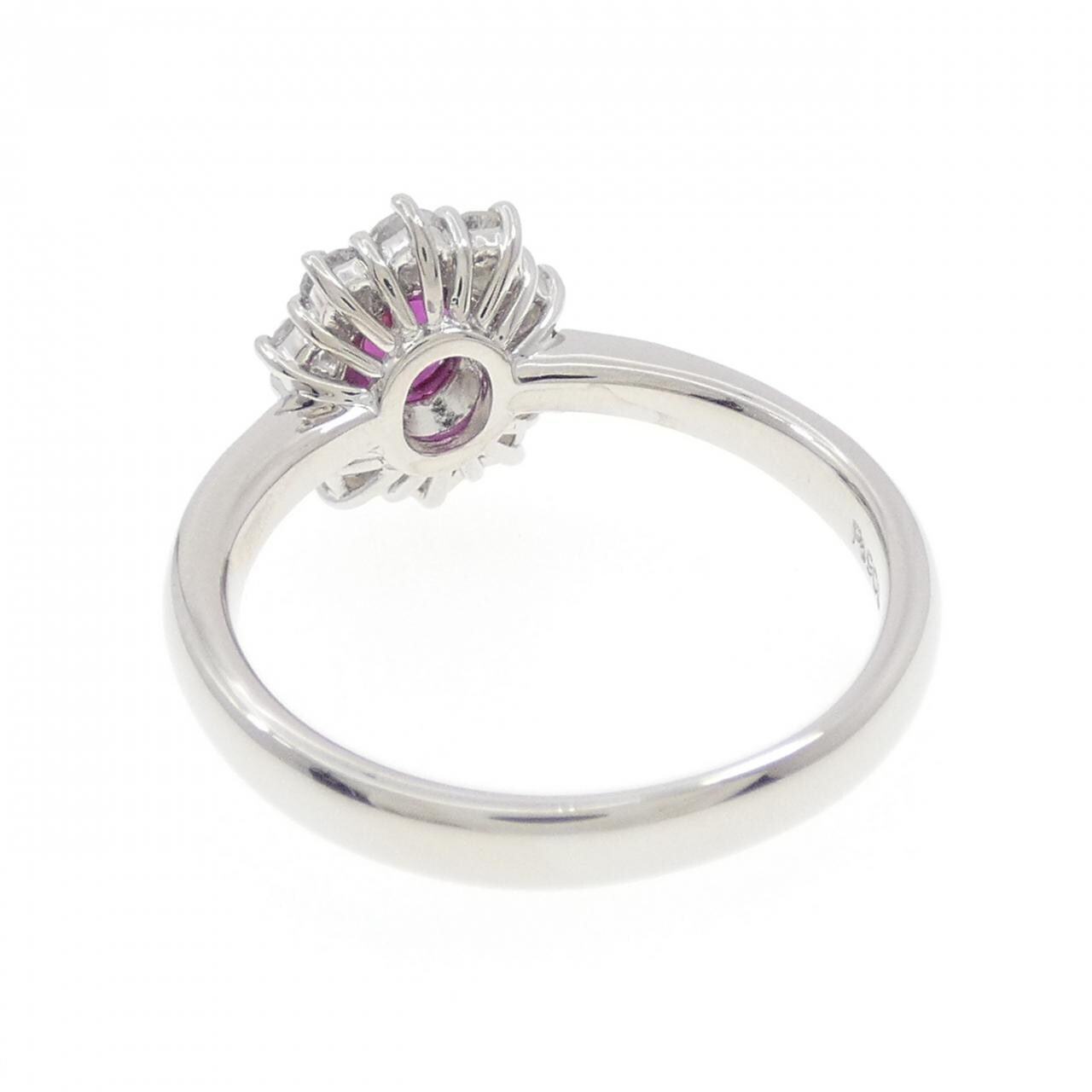 PT900 ルビー リング 0.39CT