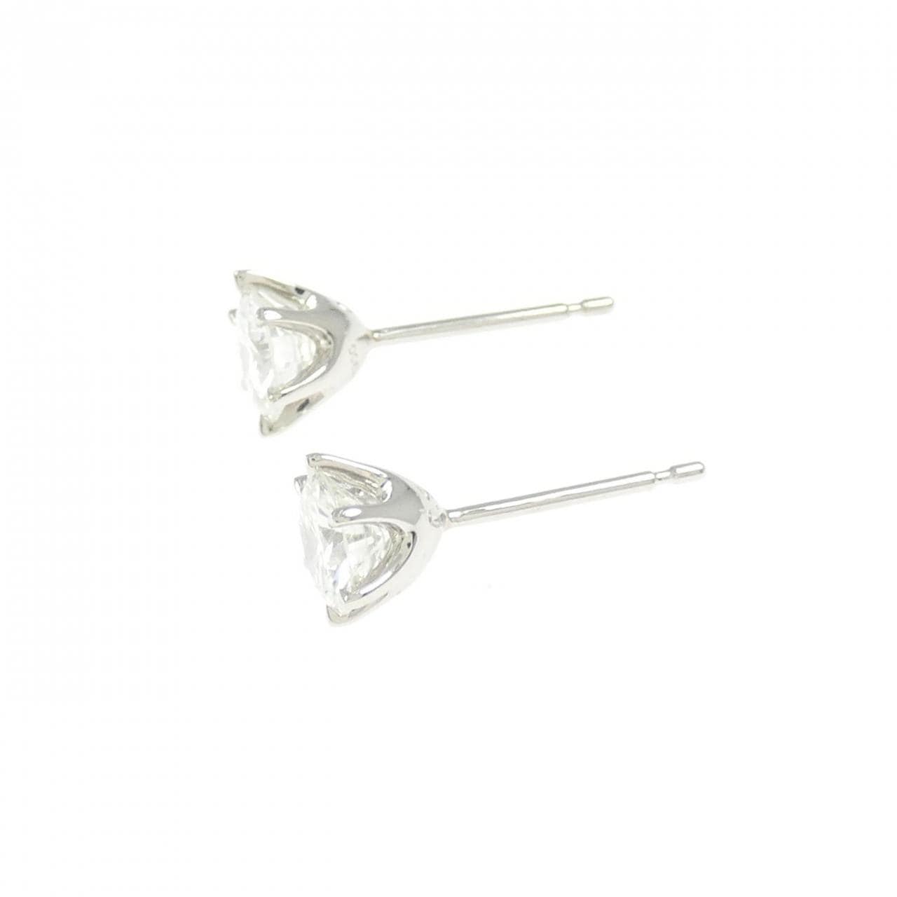 [BRAND NEW] PT900 Diamond Earrings 0.408CT 0.407CT H SI2 VG-GOOD