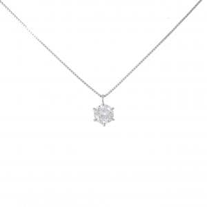 PT900/PT850 ソリティア ダイヤモンド ネックレス 0.544CT E SI2 Good