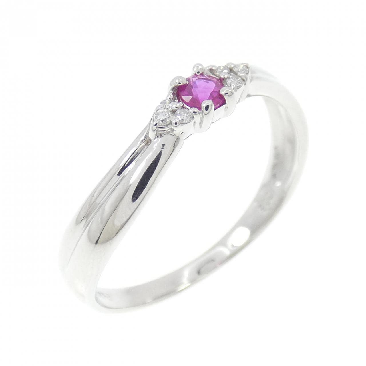 PT900 ルビー リング