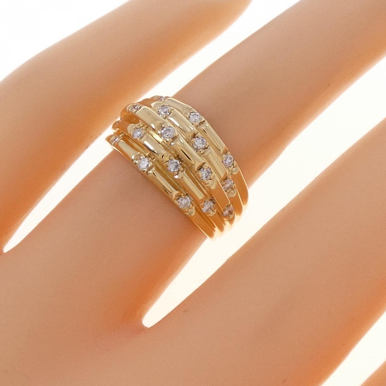 K18YG ダイヤモンド リング 0.30CT