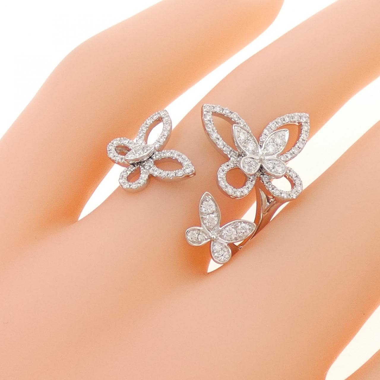 グラフ トリプル バタフライ シルエット リング