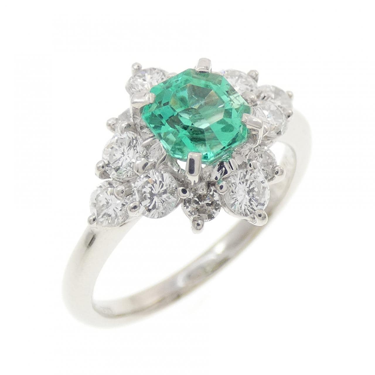 PT900 エメラルド リング 0.75CT