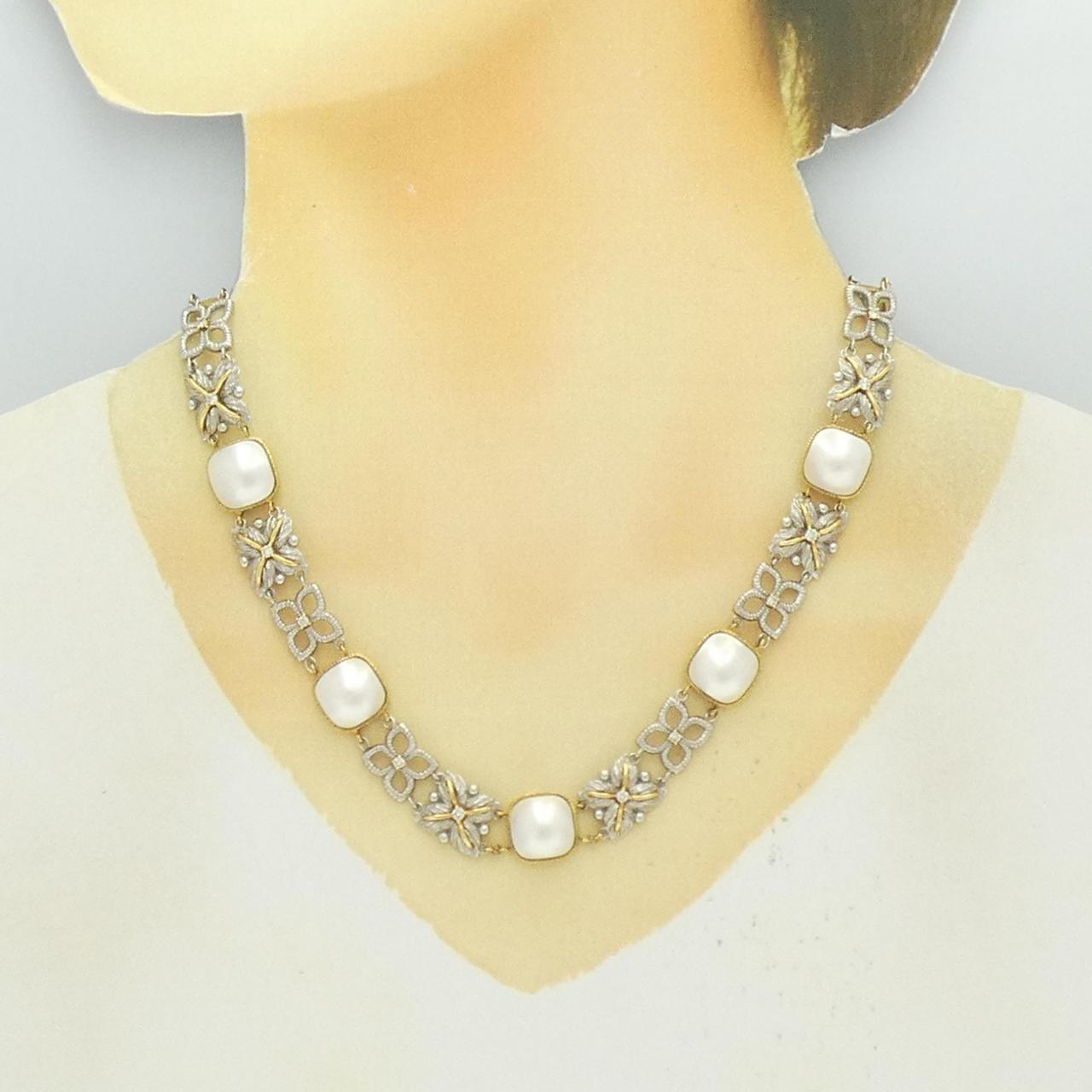 Kazuo Ogawa Mabe Pearl Necklace