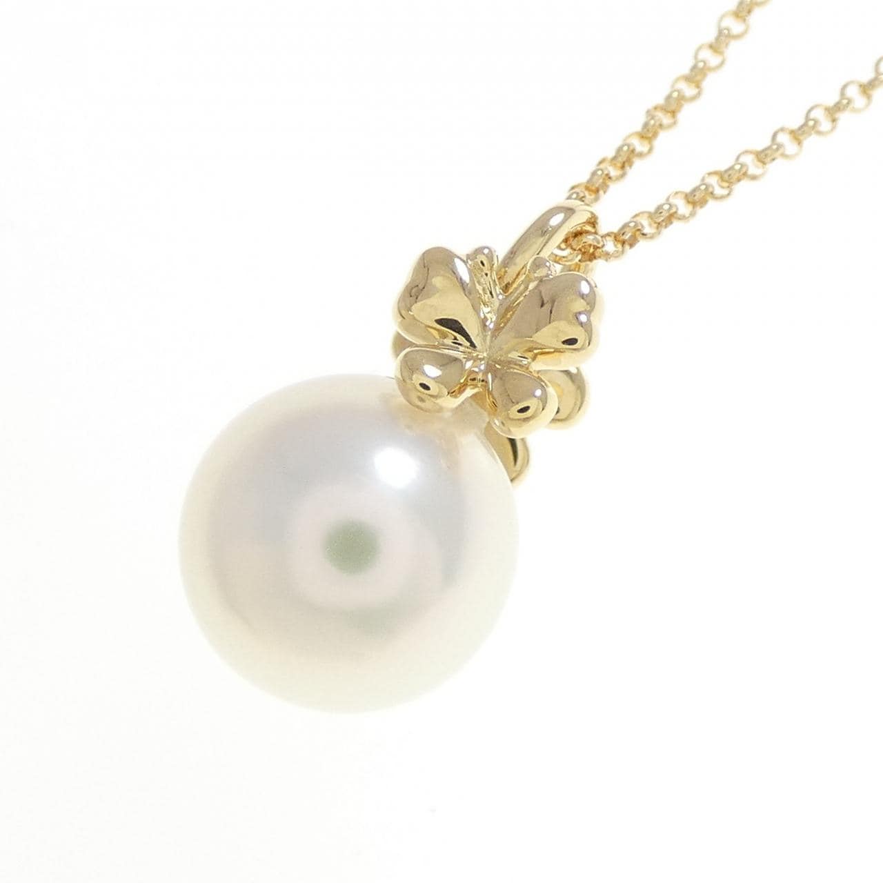 タサキ フラワー×バタフライ アコヤパール ネックレス 8.8mm