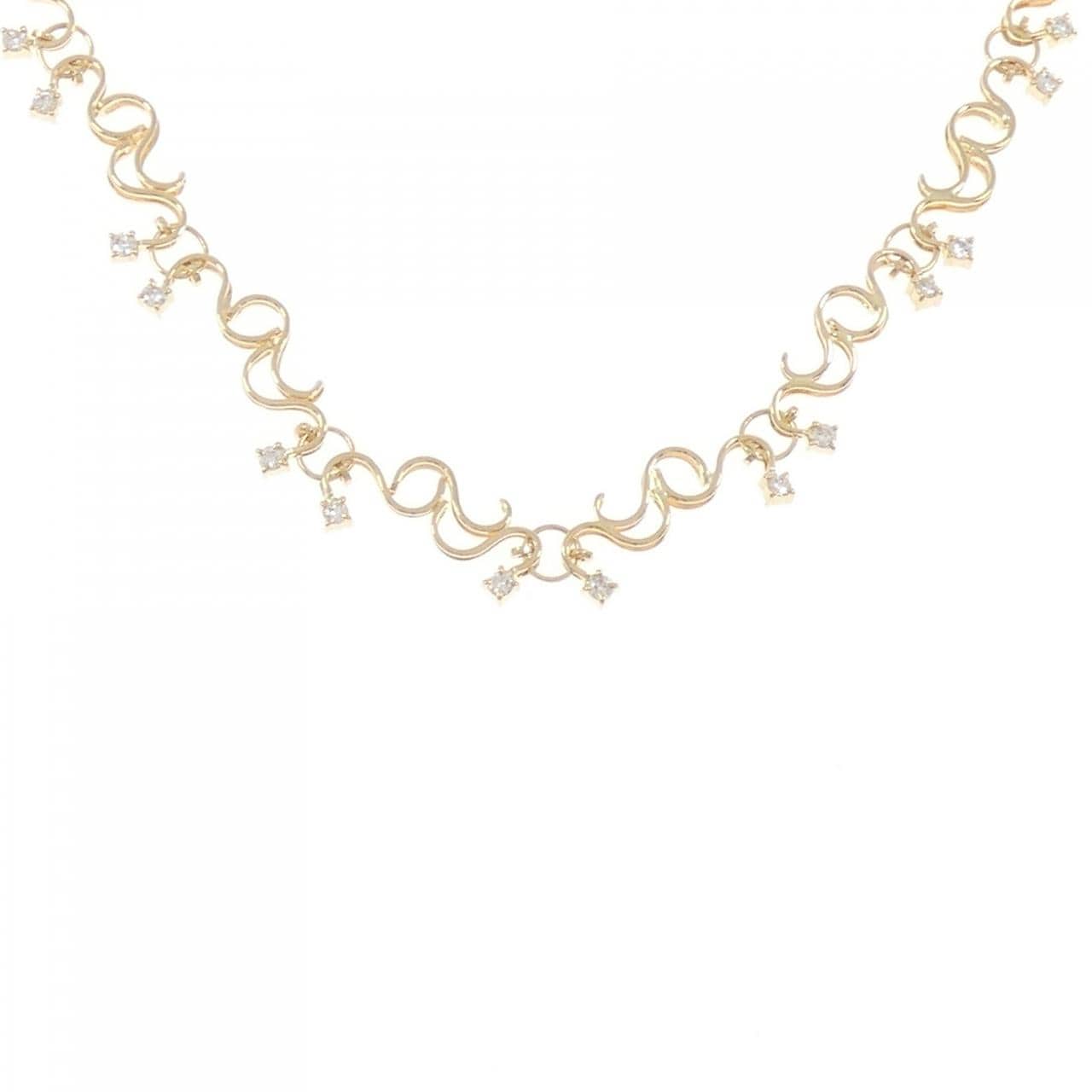 K18YG ダイヤモンド ネックレス 1.30CT