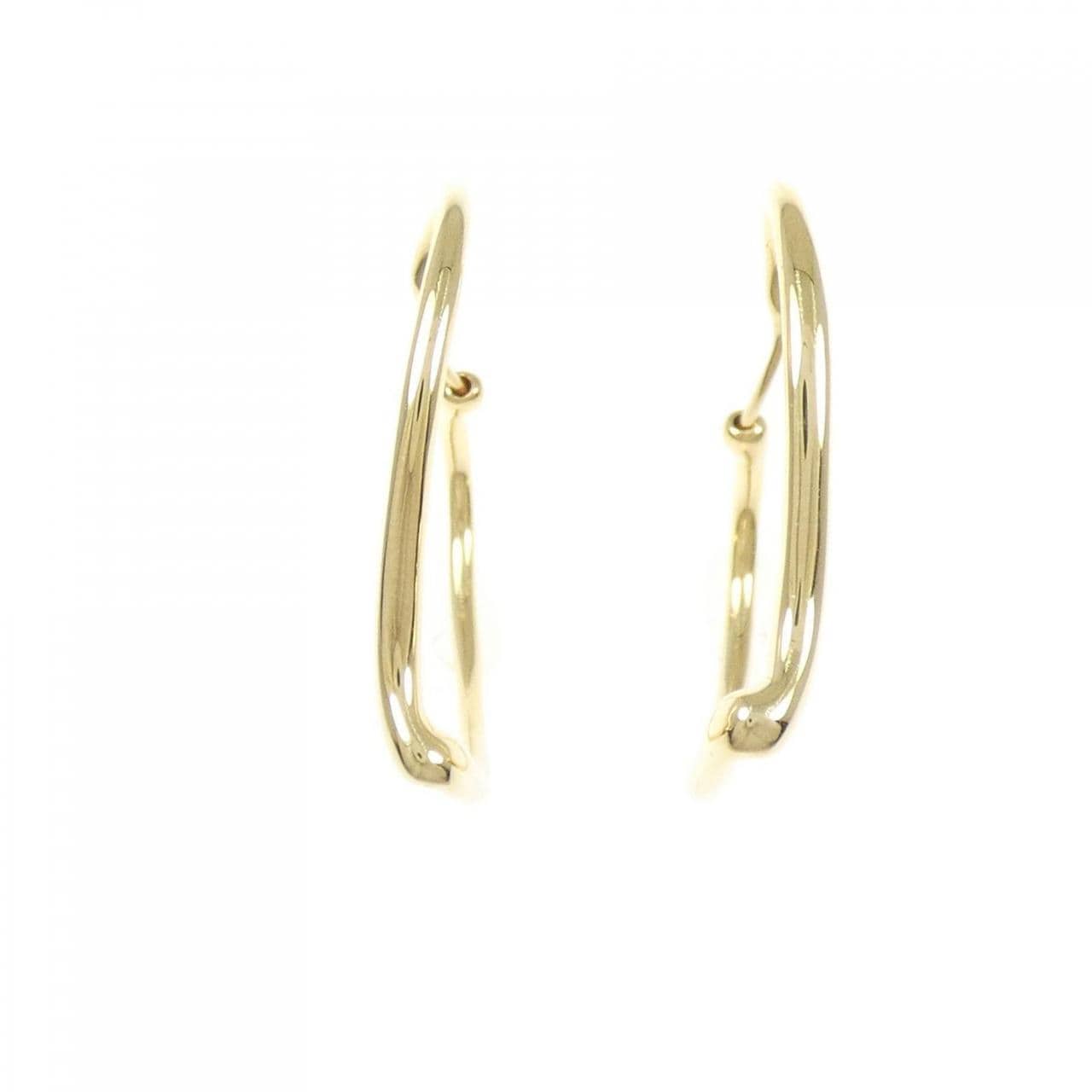 TIFFANY open heart hoop earrings