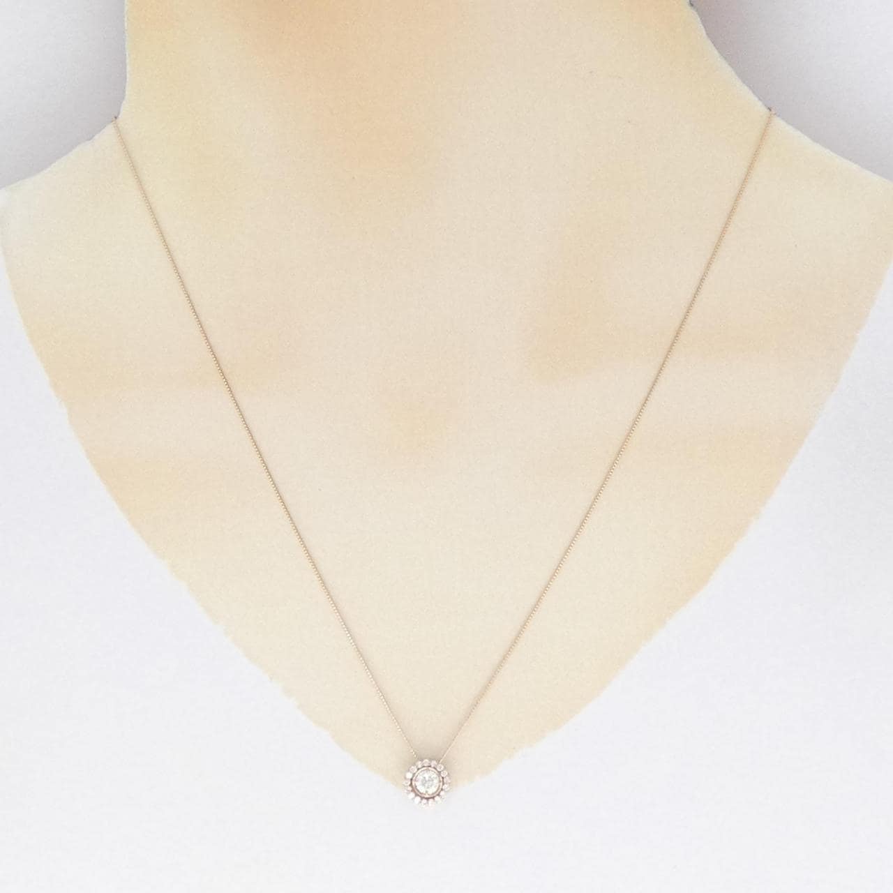K18PG 2WAY ダイヤモンド ネックレス 0.301CT