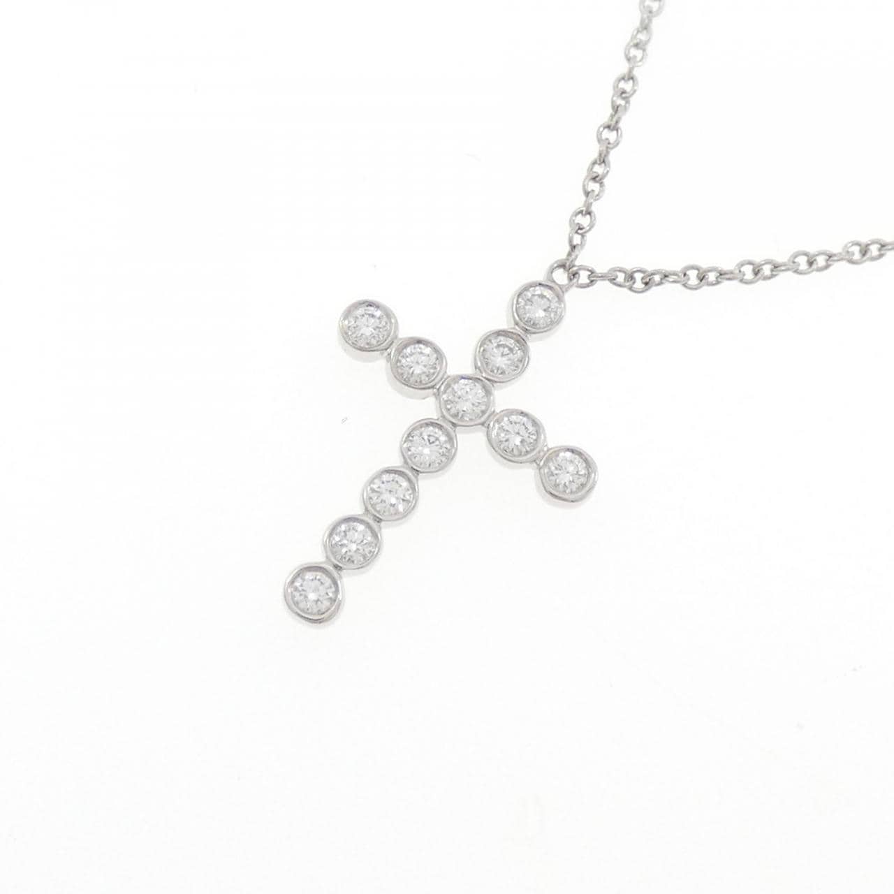 ティファニー ベゼルクロス ミニ ネックレス