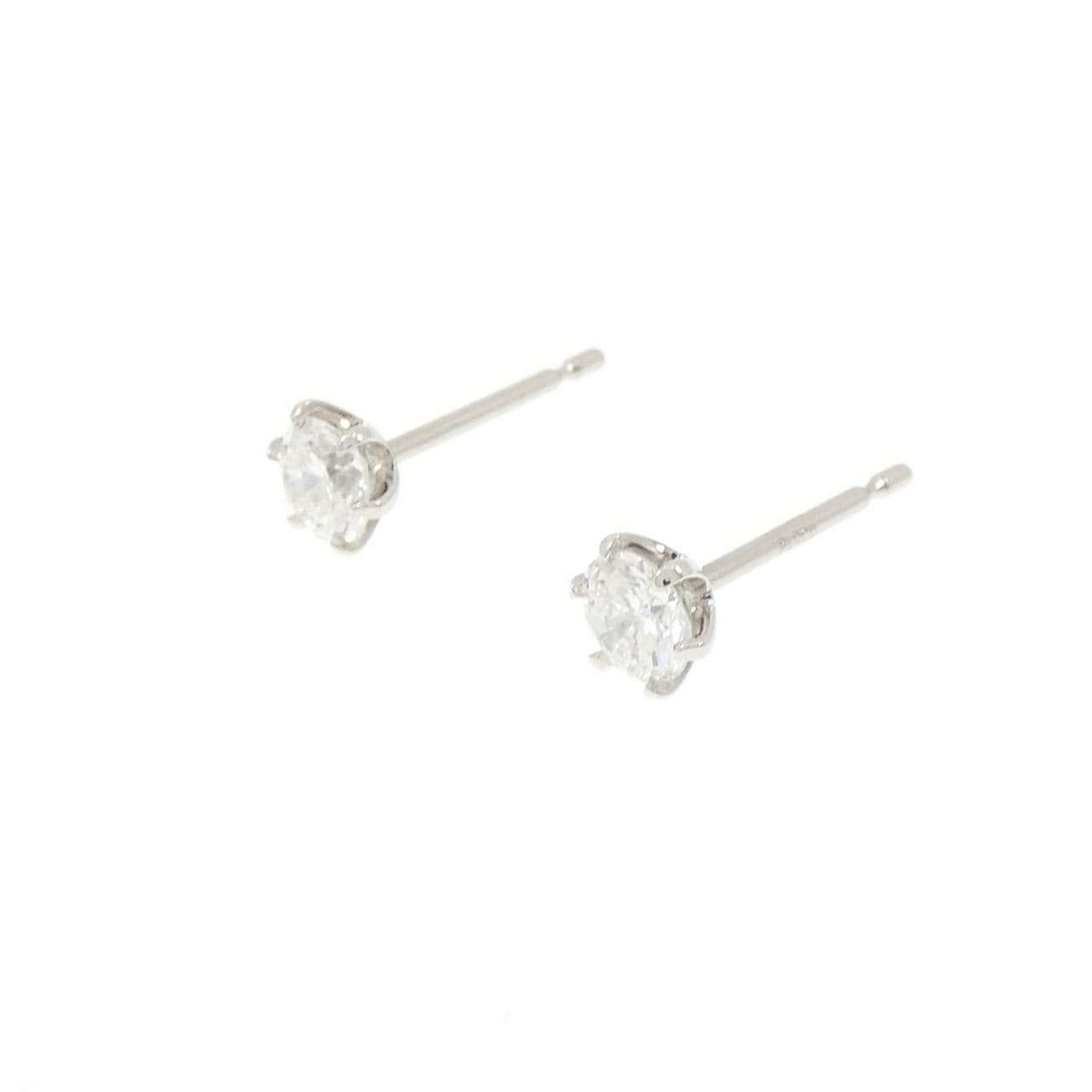 【リメイク】PT900/ST ダイヤモンド ピアス 0.205CT 0.216CT F-G VS1-2 VG-Good
