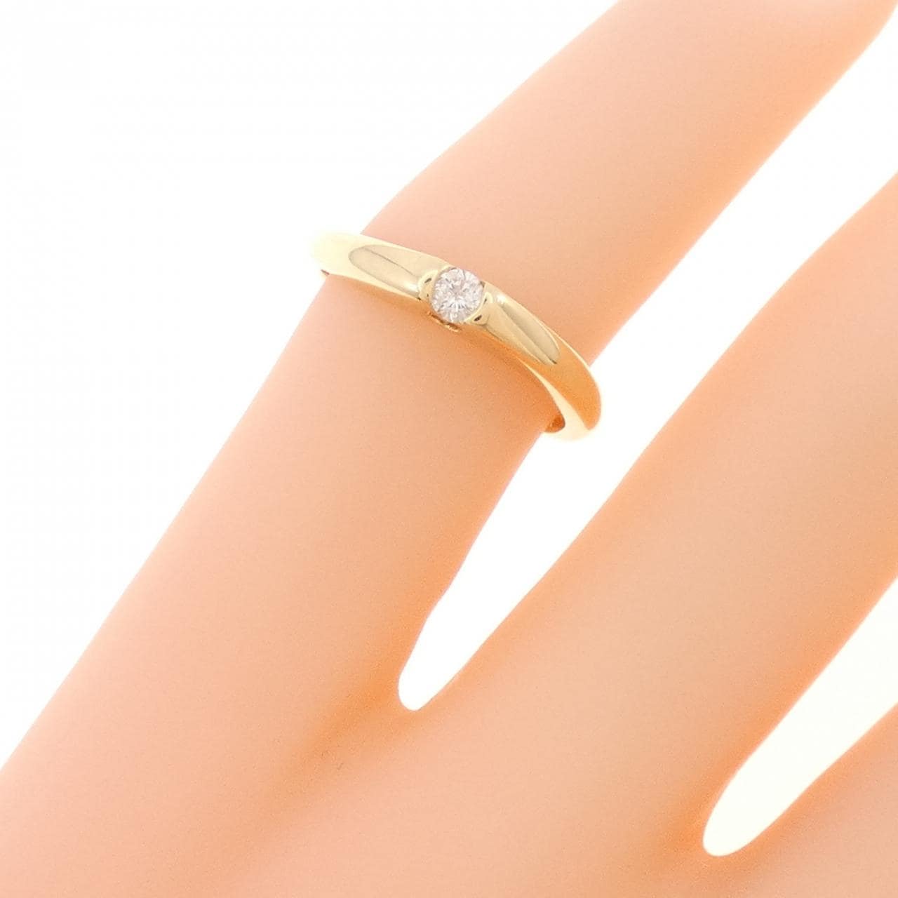 K18YG ダイヤモンド リング 0.06CT