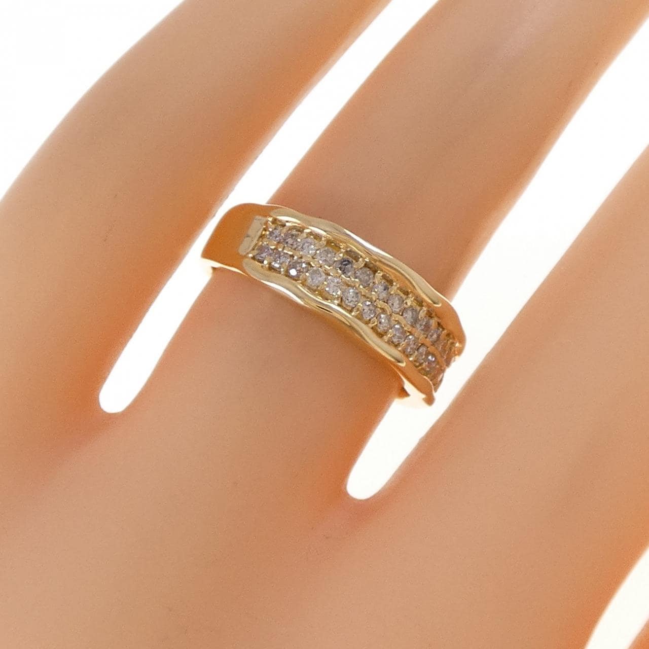 K18YG ダイヤモンド リング 0.30CT