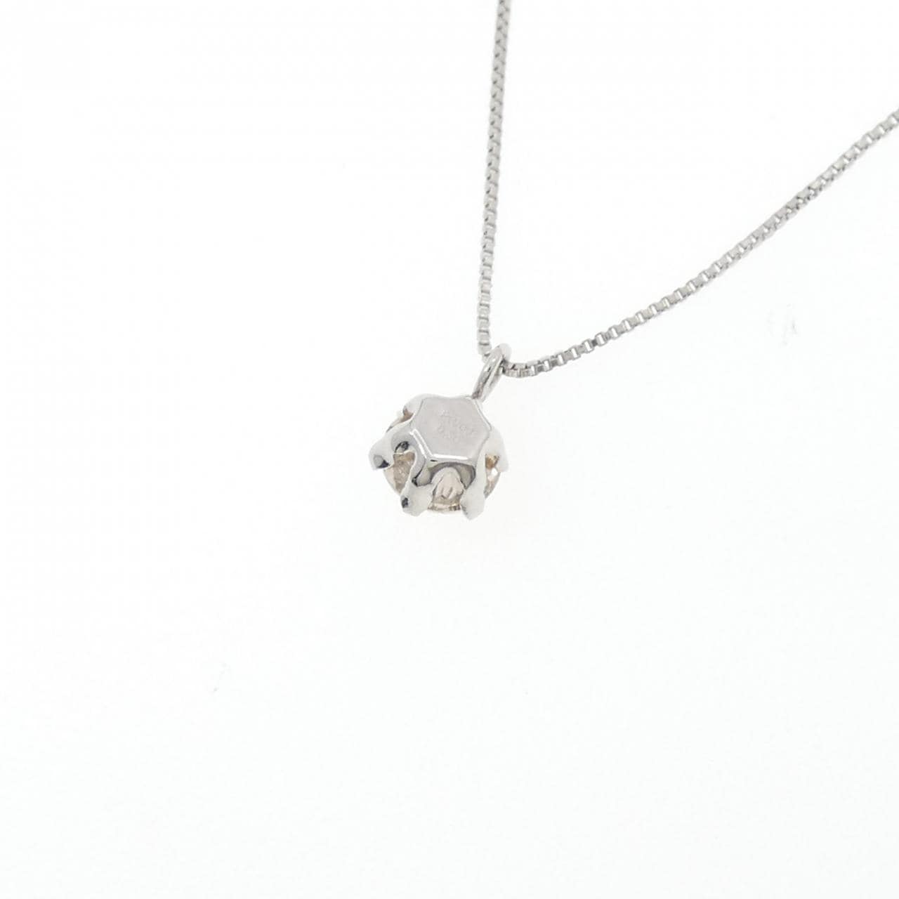PT900/PT850 ソリティア ダイヤモンド ネックレス 0.30CT