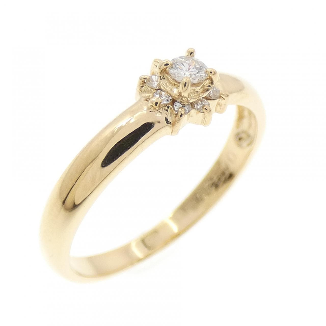 K18YG ダイヤモンド リング 0.091CT