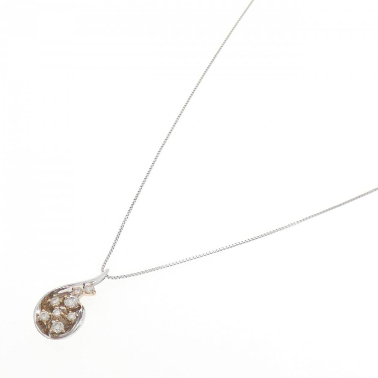K18WG/K18PG ダイヤモンド ネックレス 0.50CT